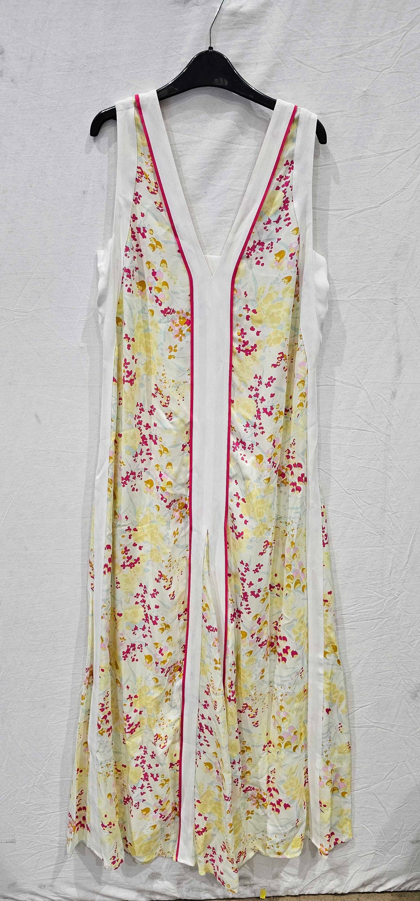 Reiss - Pink Eliza Floral Print Midi Dress - Pink Size: Uk8