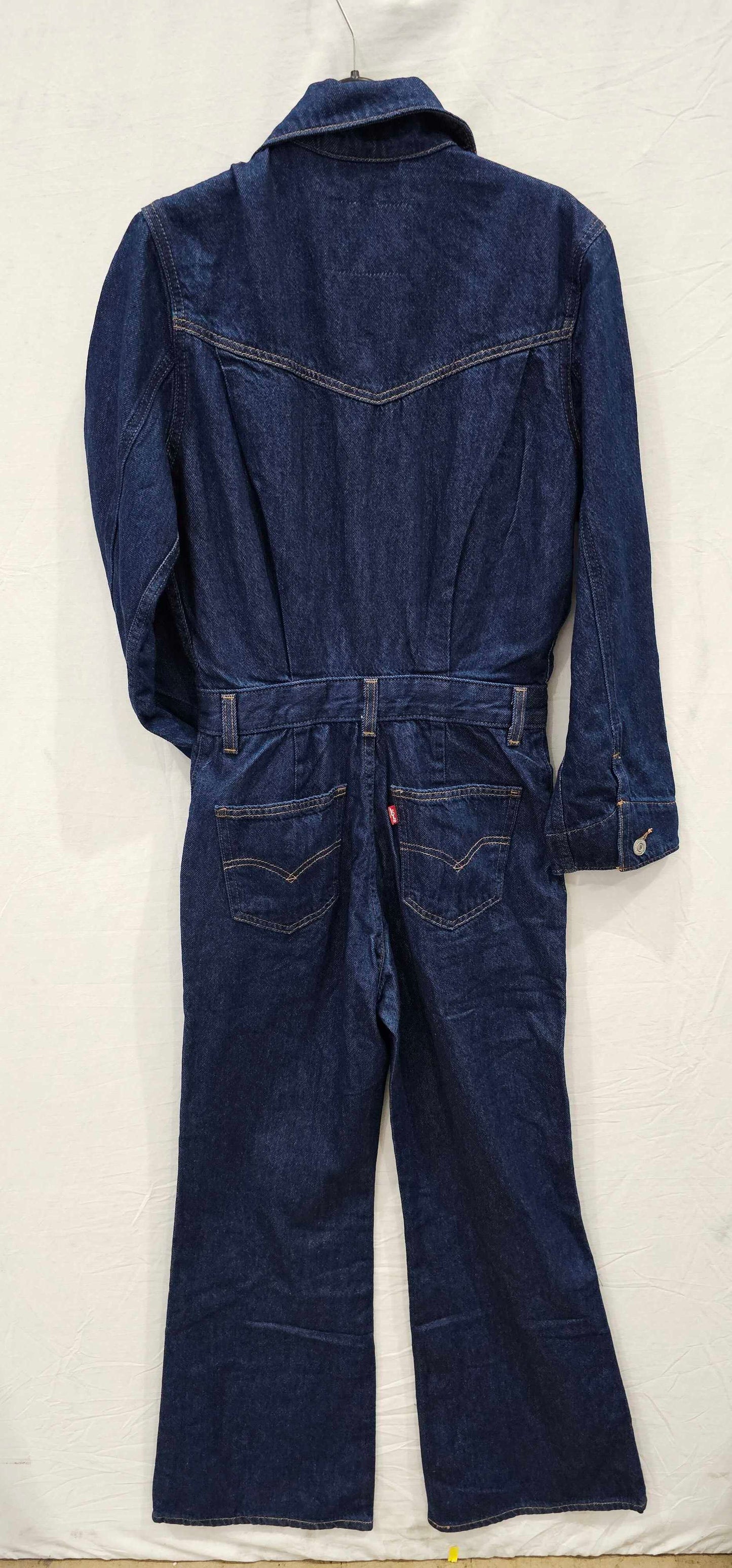 Levi's - Dark Blue Flared Western Jumpsuit - Blue Size: 25