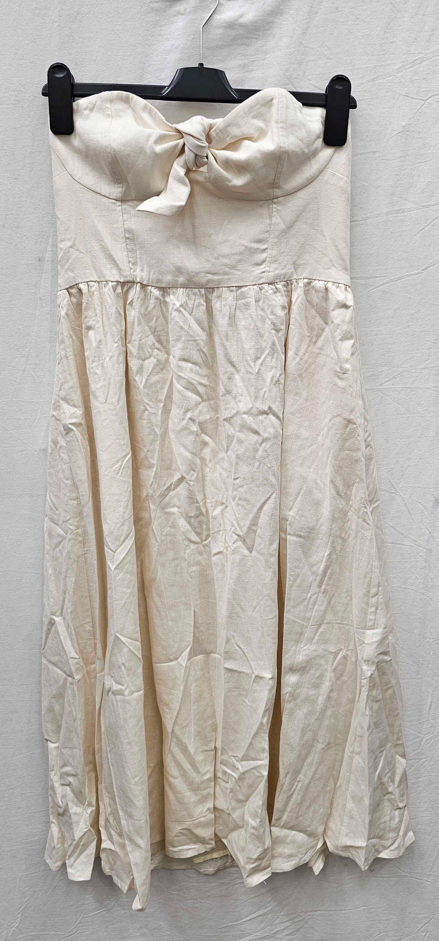 Solid & Striped - Cream Auroa Midi Dress - Beige Size: M