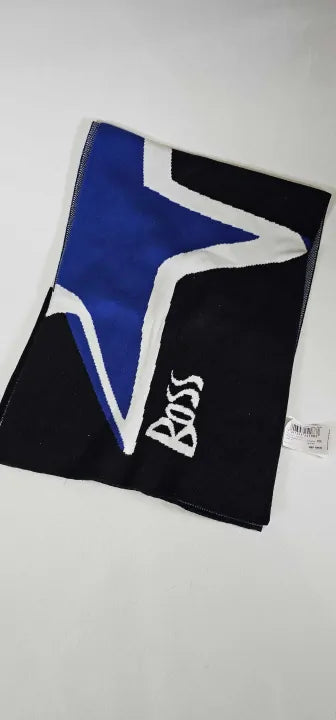 Boss-50442314_001-*-Black-Black Destino Printed Cashmere Blend Scarf -Black Size: *