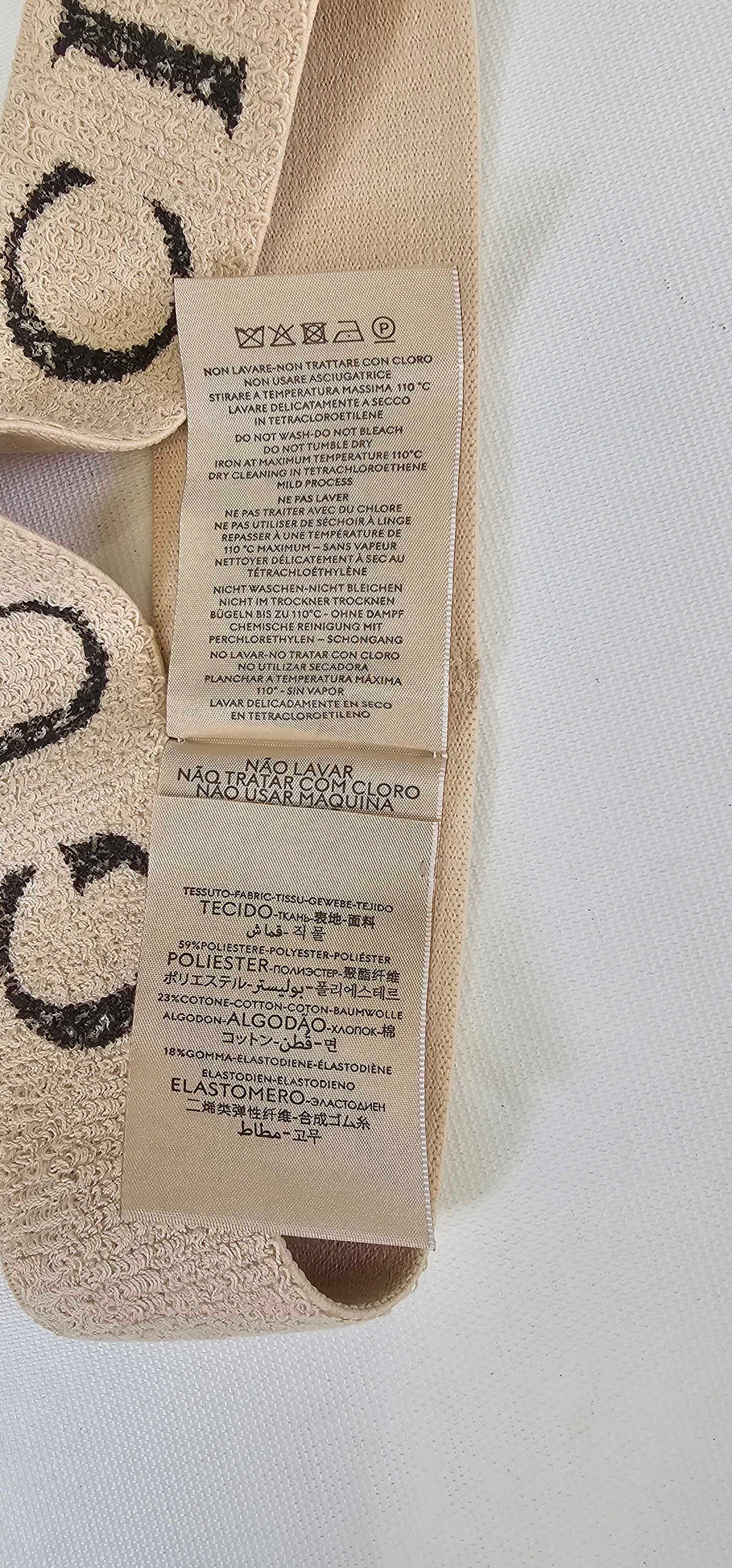 Gucci-491820 3G133 9060-*-White-white Gucci Alphabet Logo Headband-white Size: *