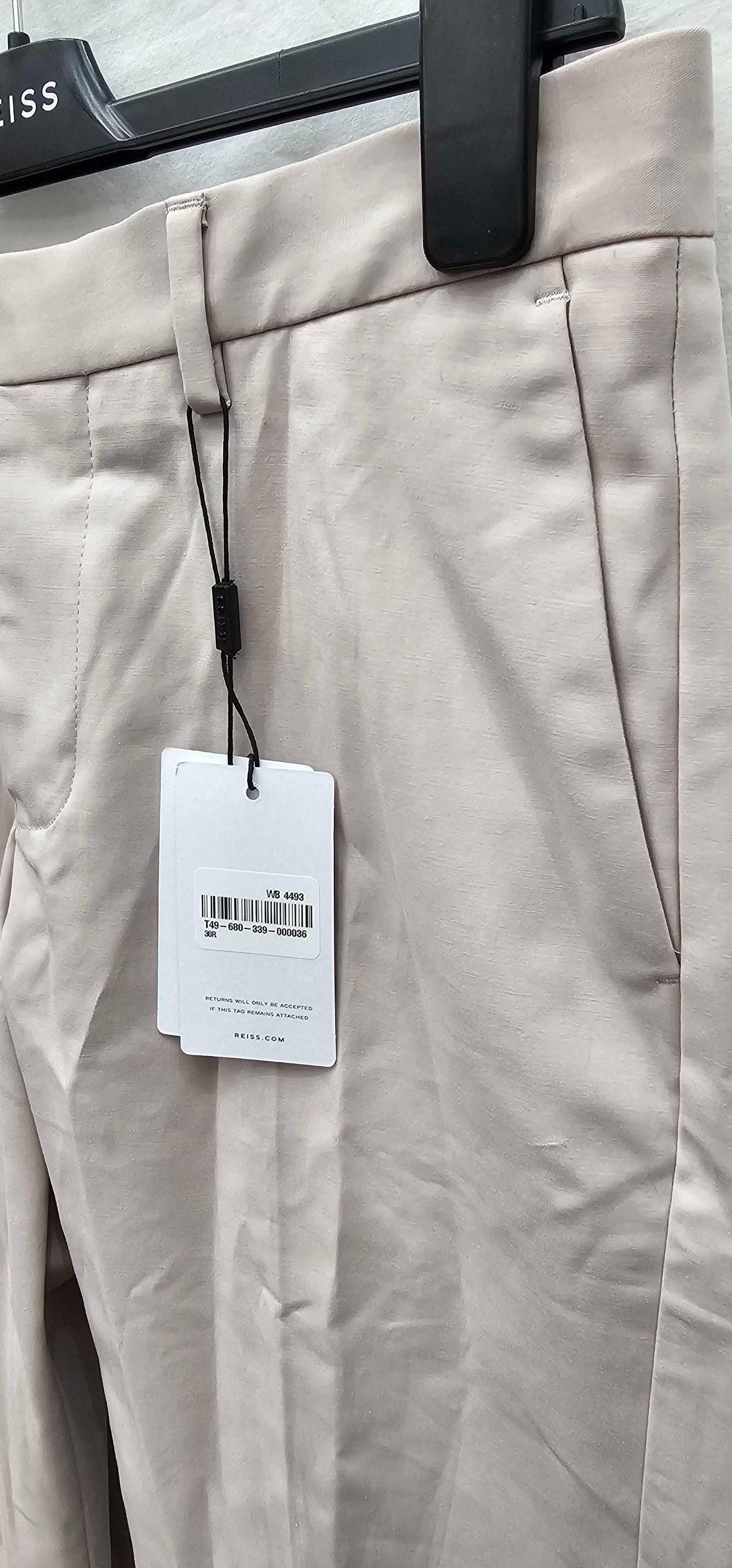 Reiss - Stone Eastbury Regular Fit Chinos - Beige Size: 30