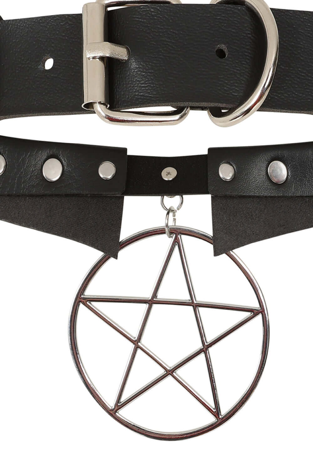 Banned Apparel Restrict Pentagram Chocker