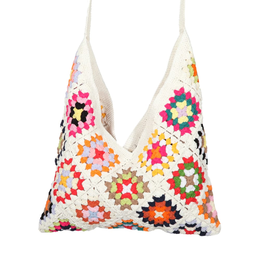 Crochet Granny Square Shoulder Bag