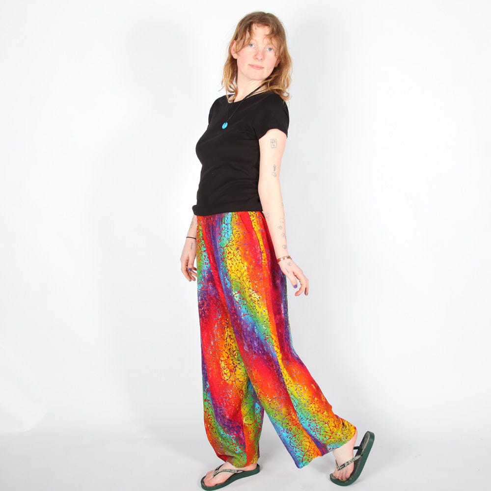 Rainbow Batik Pattern Trousers