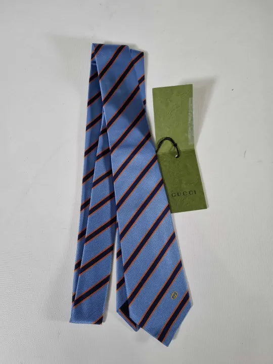 Gucci - Men's Interlocking G Silk Wool Jacquard Tie Size: *