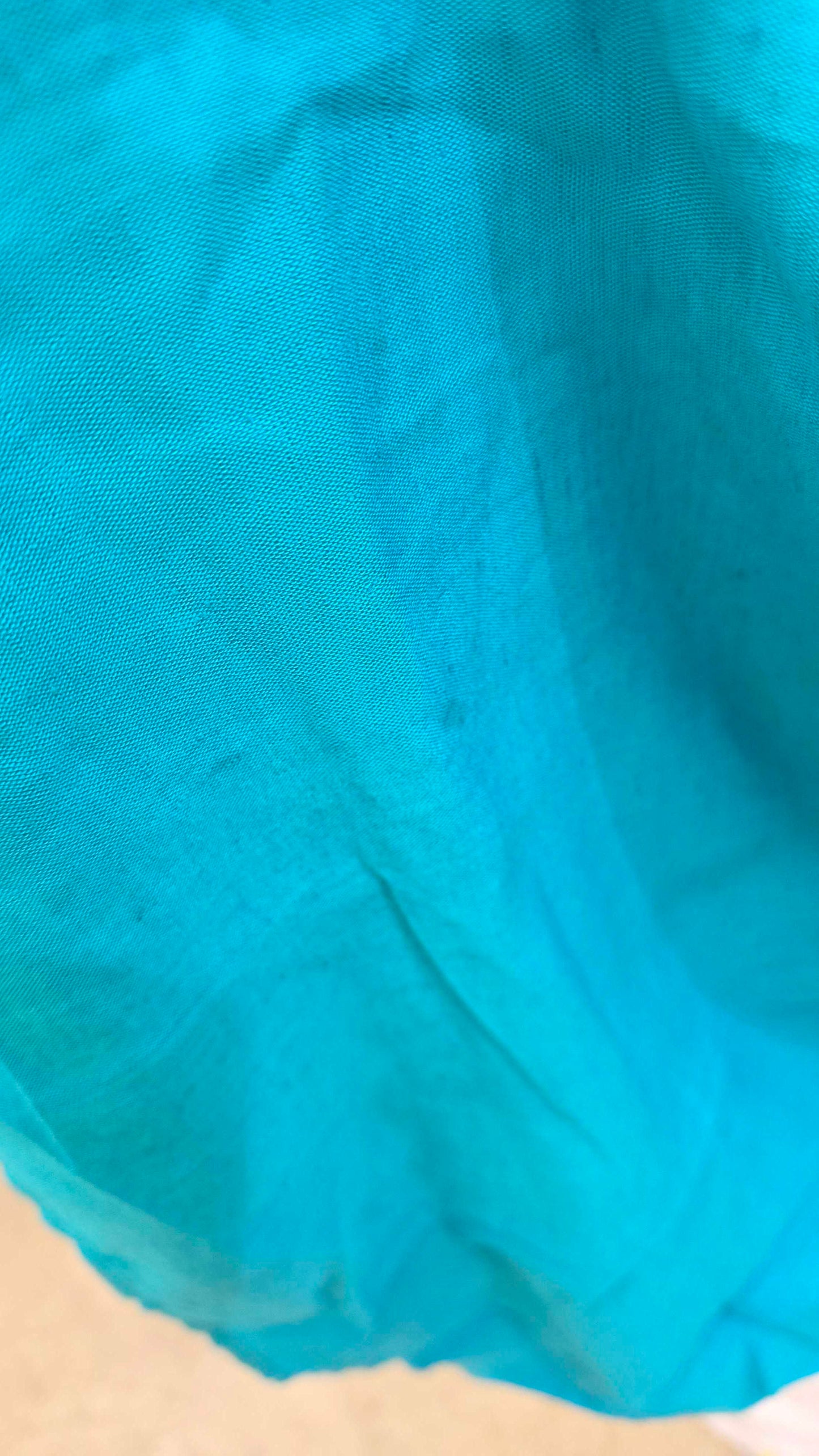 Whistles - Turquoise Gloria Linen Blend Dress Size: Uk 16