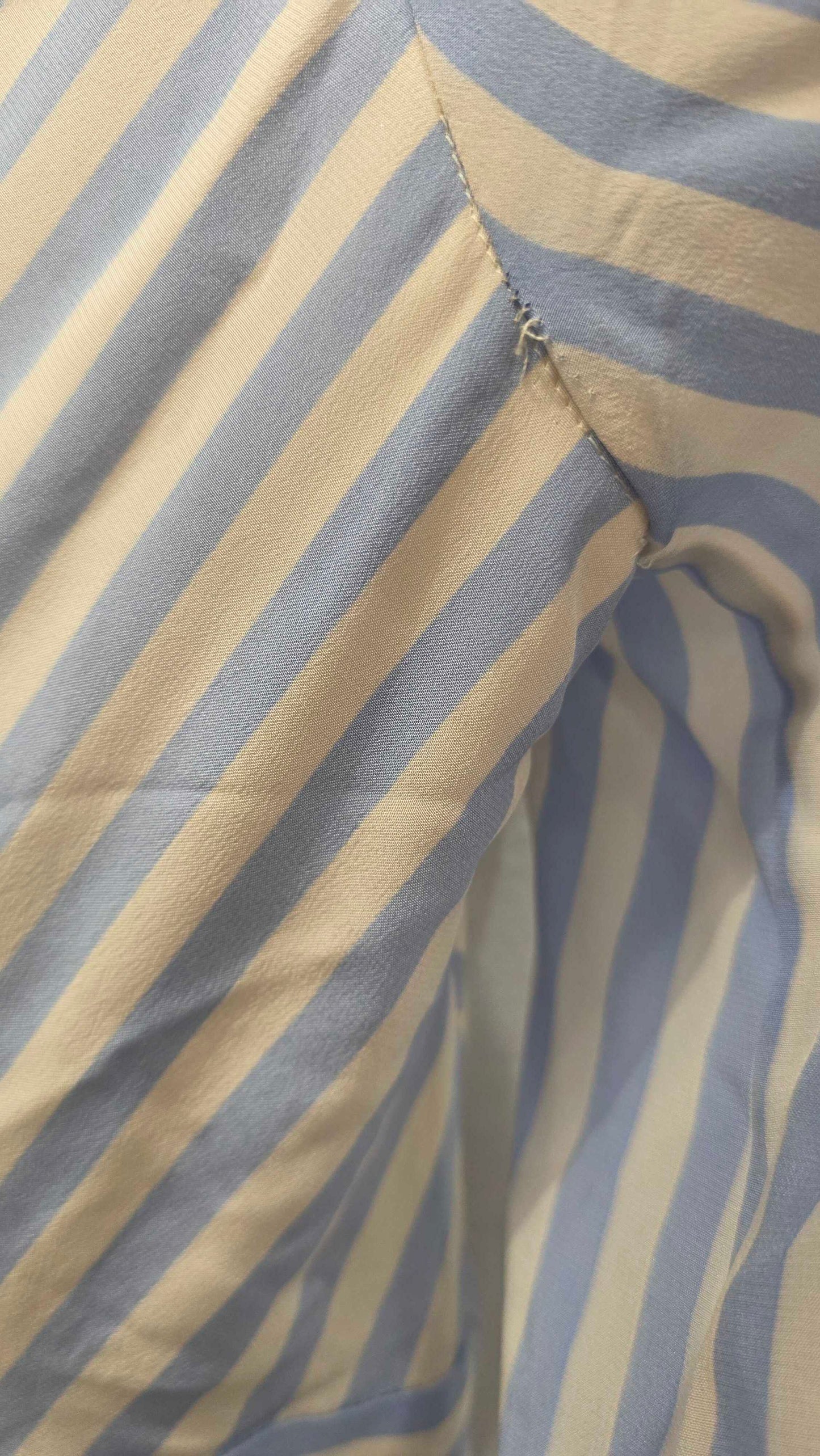 L.k. Bennett Marcellin Midi Tie Stripe Silk Dress Size: Uk 6