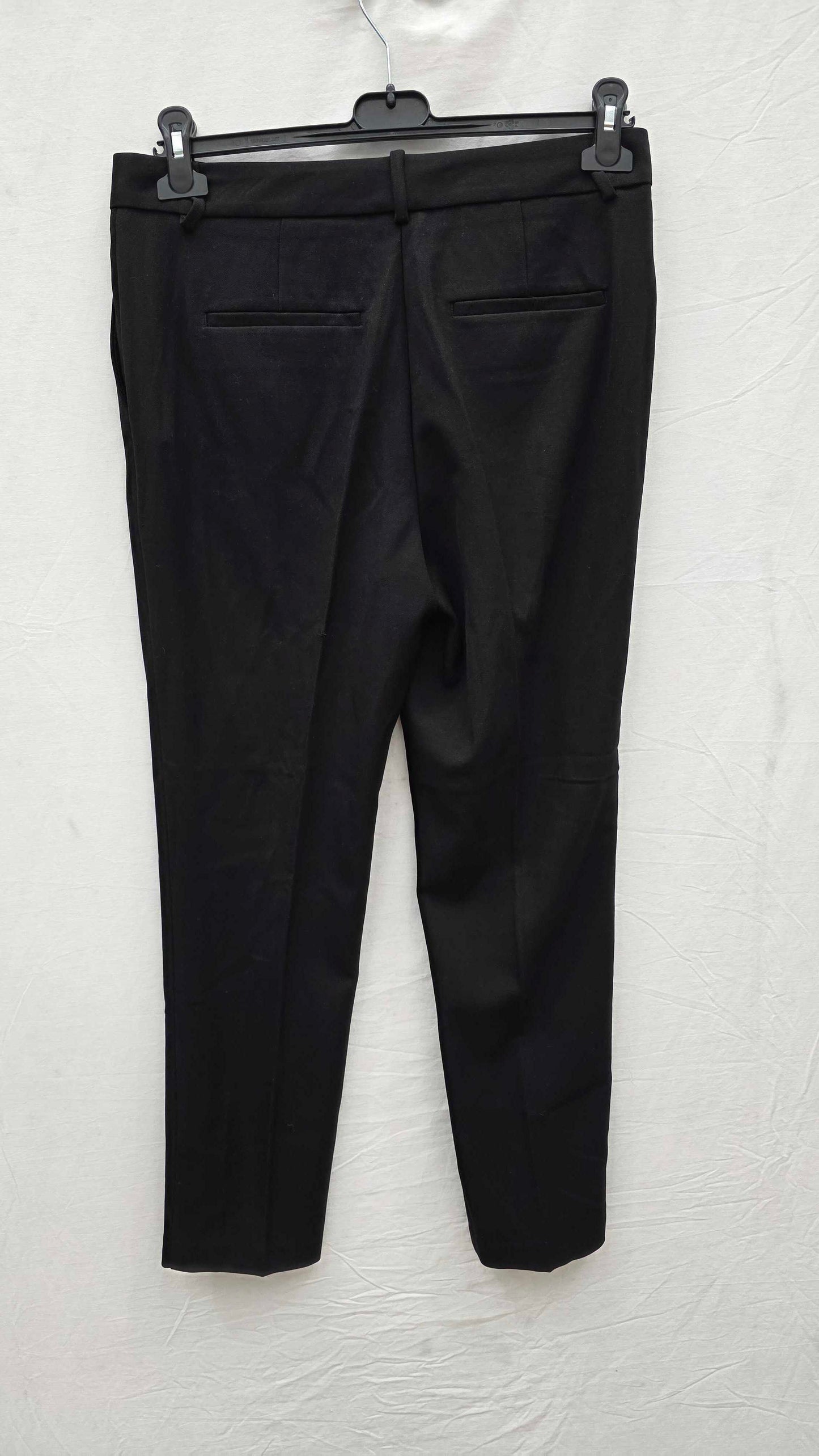 Reiss - Black Jess Slim Leg Trousers Size: Uk 12