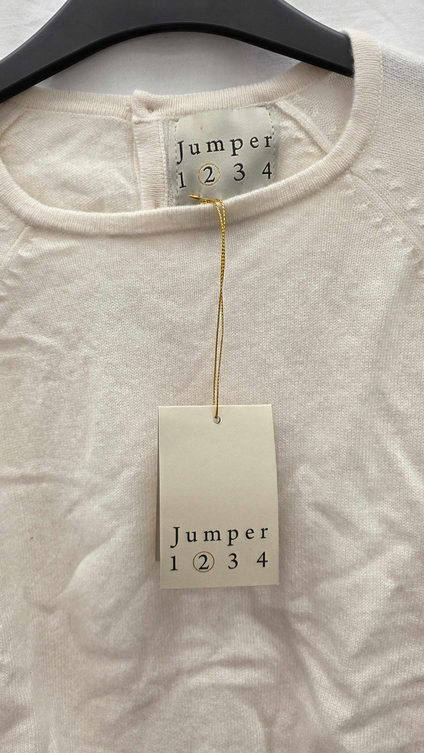Scott & Scott London-button Back Crew Cream Size: Uk 10