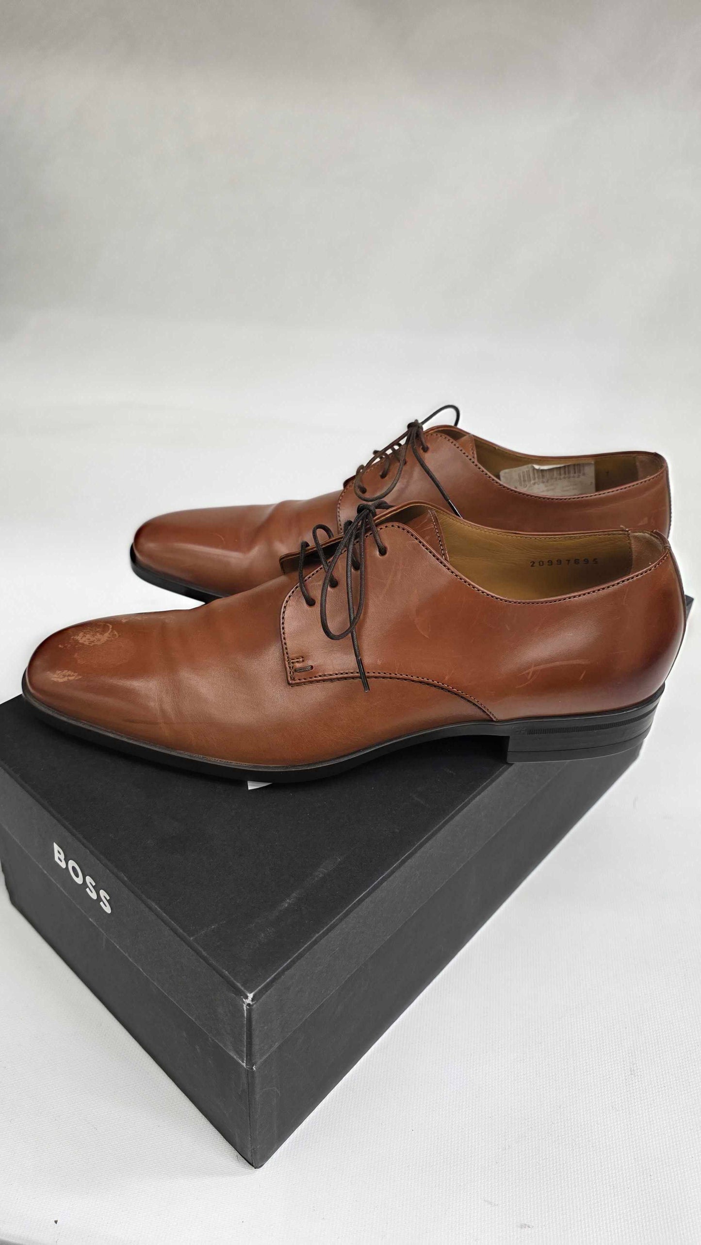 Boss Brown Kensington Leather Shoes Size: Uk 7
