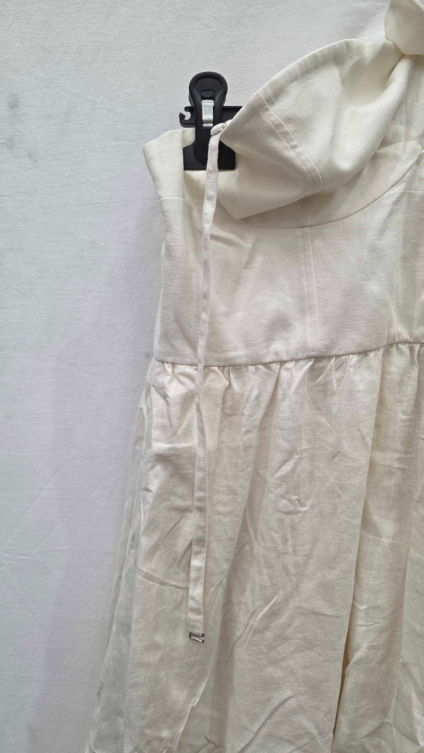 Solid & Striped - Cream Auroa Midi Dress - Beige Size: Large