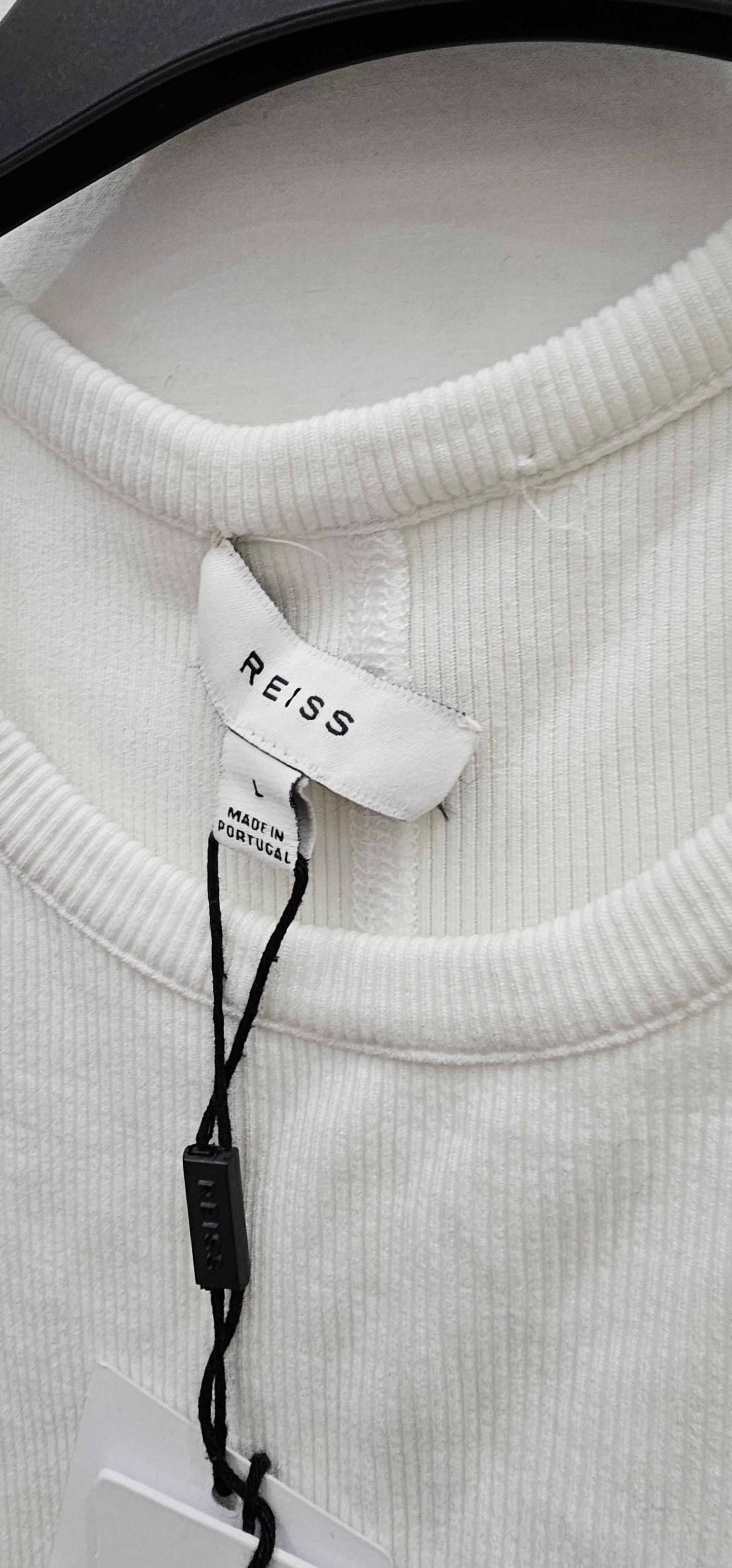 Reiss - White Taloulah Linen Vest Top - White Size: L