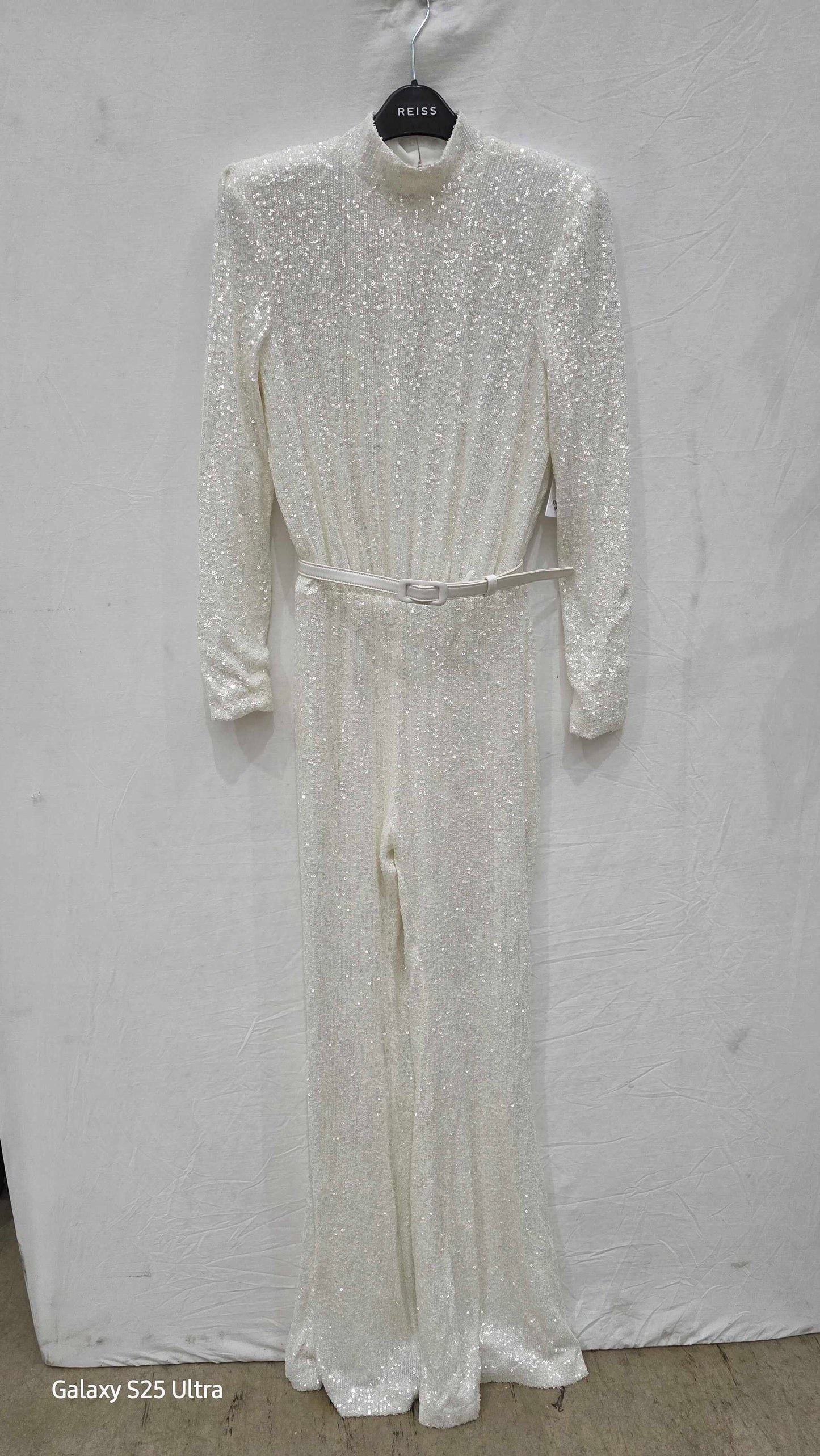Nadine Merabi-heidi White Jumpsuit Size: Xs