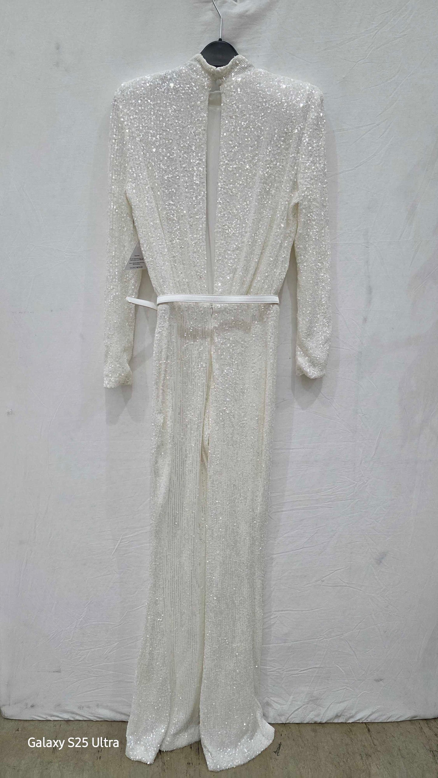 Nadine Merabi-heidi White Jumpsuit Size: Xs