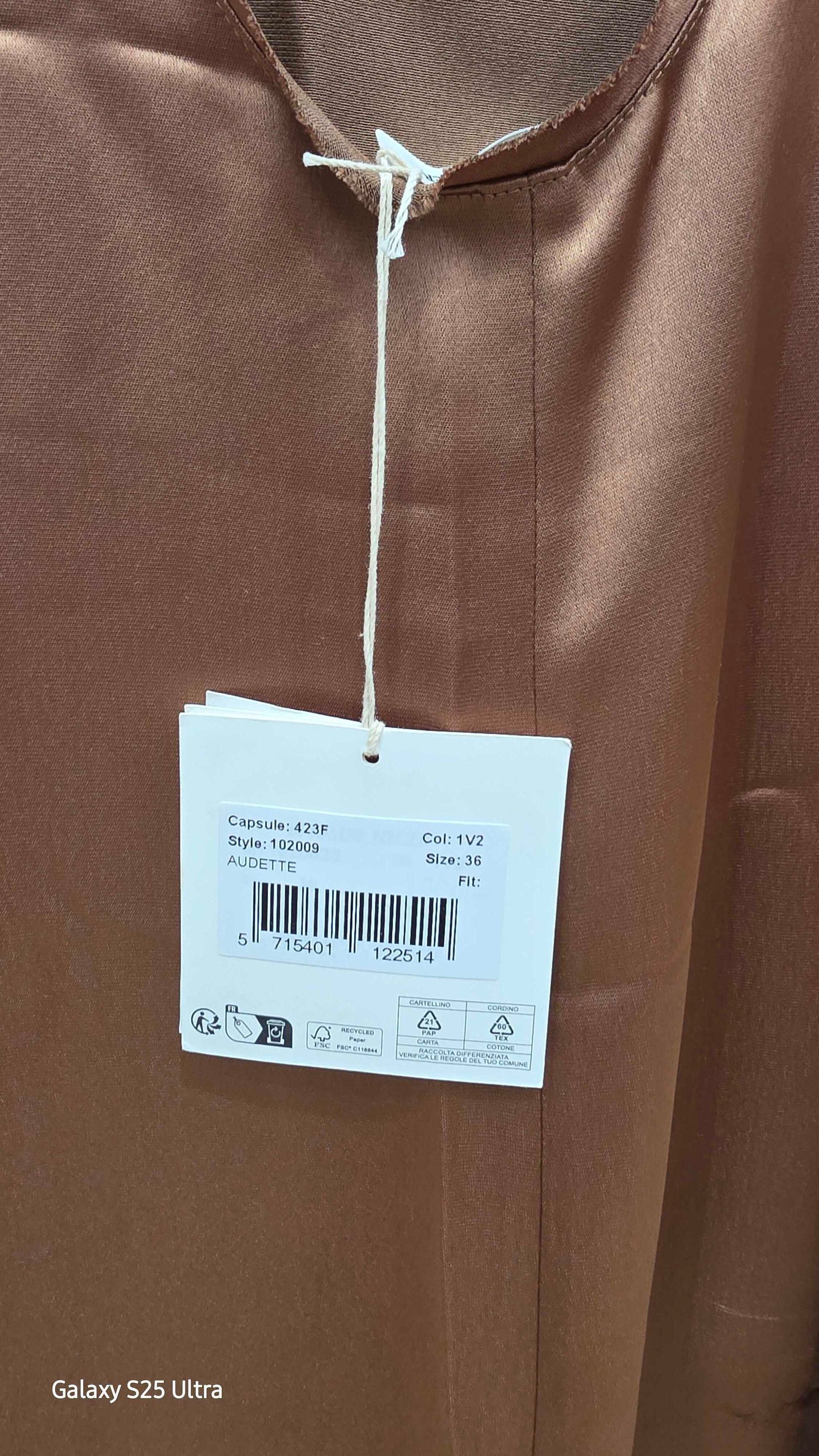 By Malene Birger - Copper Audette Shift Dress Size: Uk 8