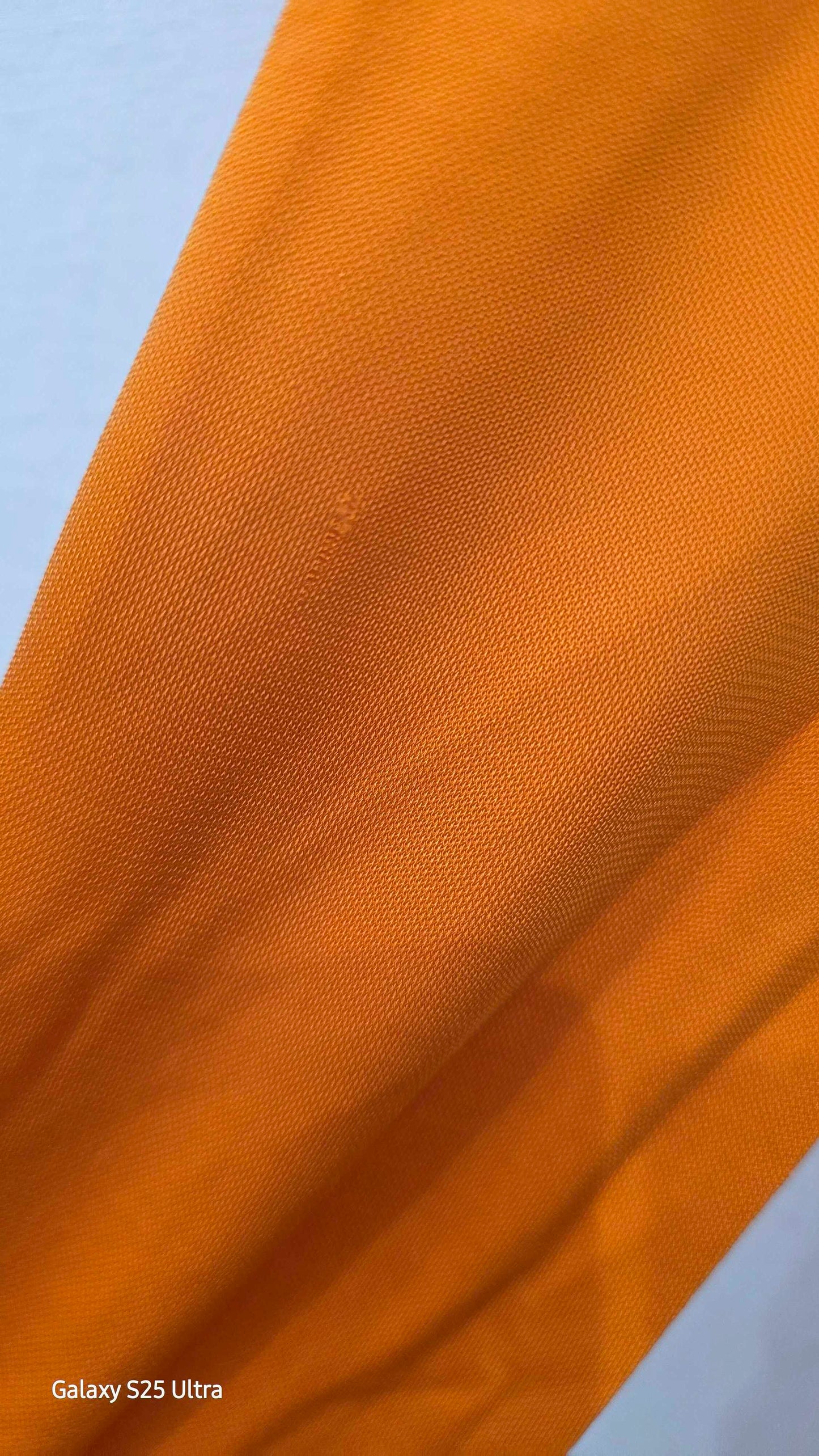 Orange Fitted Ruched Maxi Dress Size: Medium