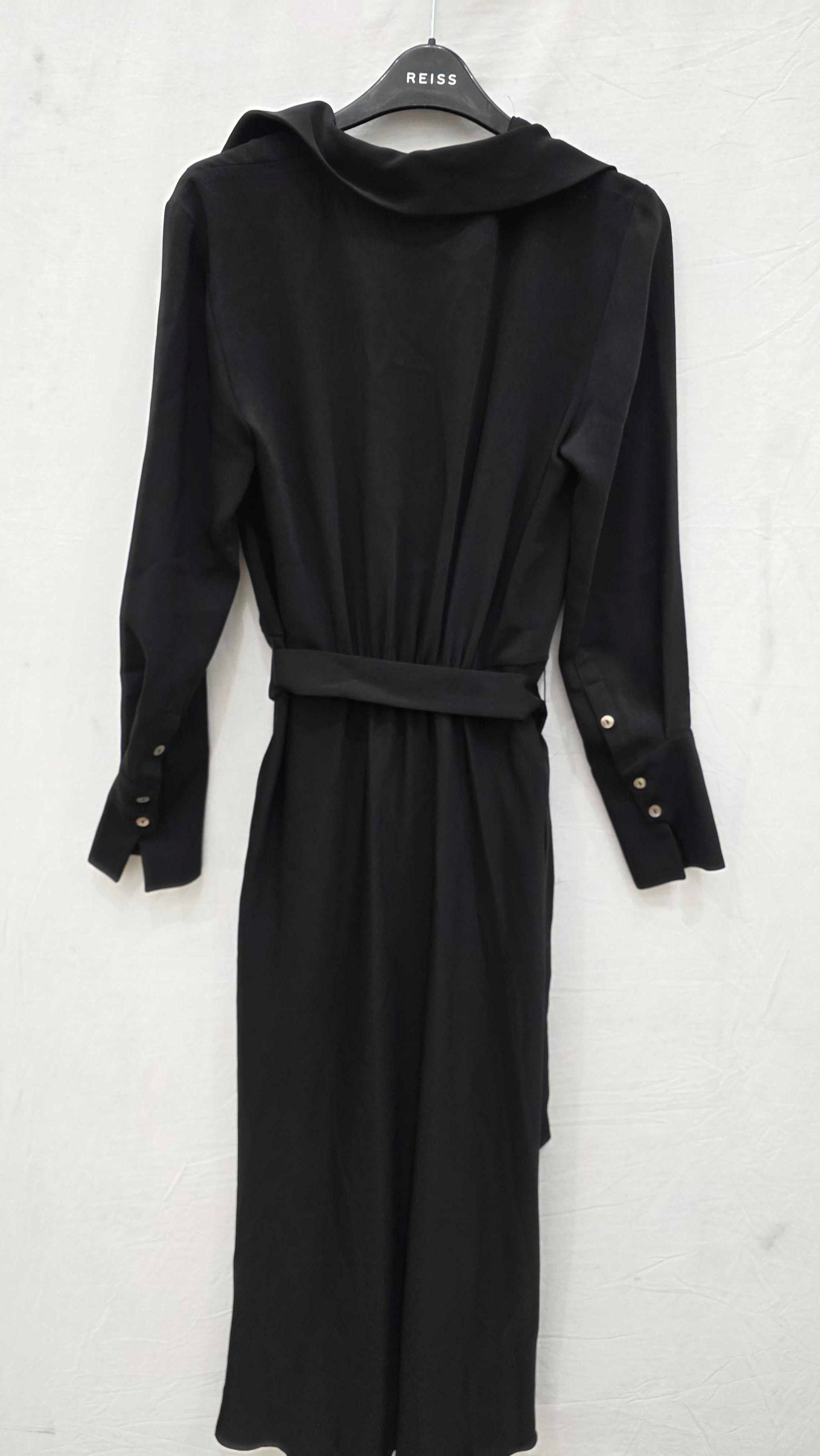 Mango - Black Buckle Flowy Dress Size: Small