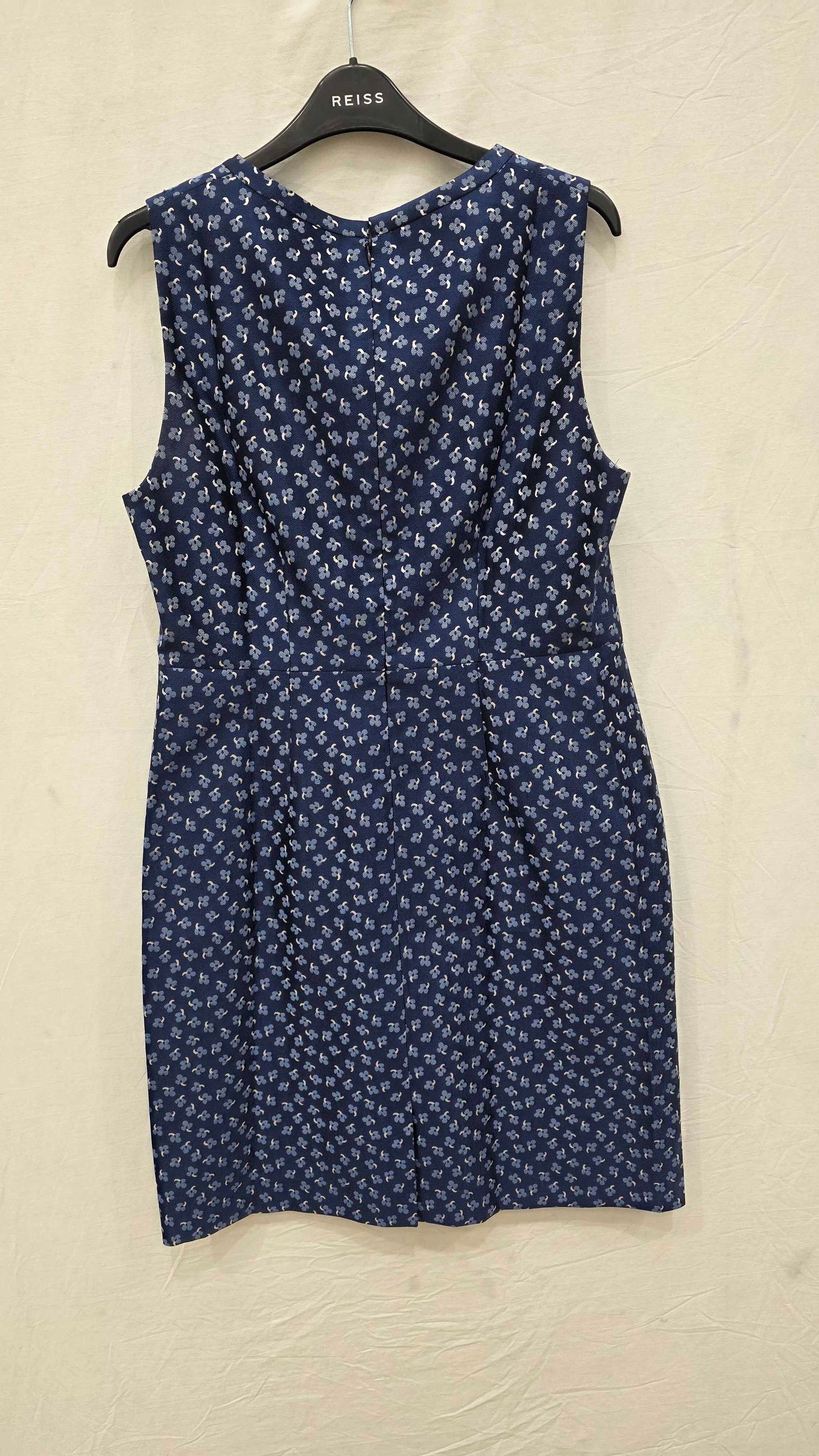 Gerard Darel Blue Sleeveless Dress Size: Uk 12