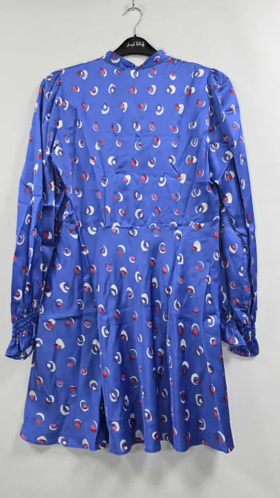 Max&co. Blue Pattern Dress Size: Uk 12