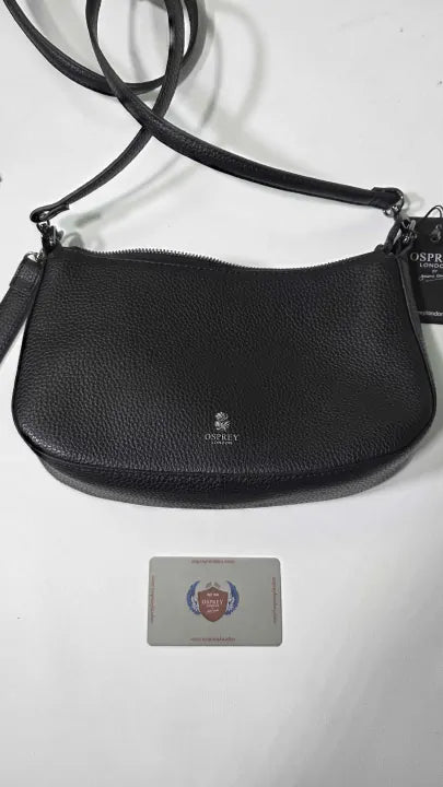 Osprey London Aspen Small Leather Shoulder Bag Size: Small
