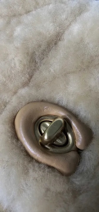 Coach - Cream Jumbo Pillow Madison Shoulder Bag - Brown Size: Medium