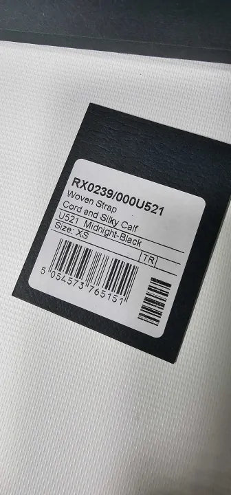 Mulberry - Midnight Black Woven Cord Vichy Bag Strap Size: Xs