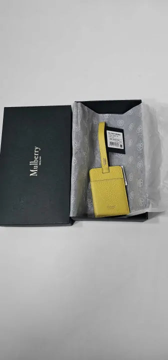 Mulberry - Meadow Green Padlock Luggage Tag - Green Size: One Size