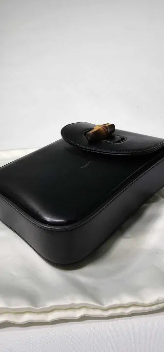 Gucci - Women's Black Gucci Bamboo Mini Bag - Black Size: Small