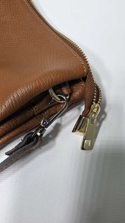 Genuine Leather Women's Cross Body Bag Size: Medium