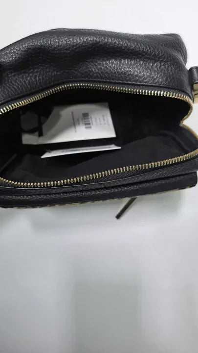 Whistles - Black Bibi Leopard Crossbody Bag - Black Size: Small