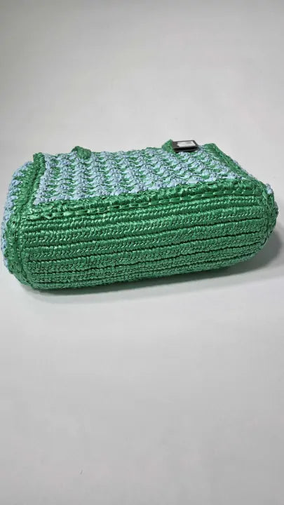 Kate Spade - Fresh Greens Straw Rafia Medium Bag - Green Size: -
