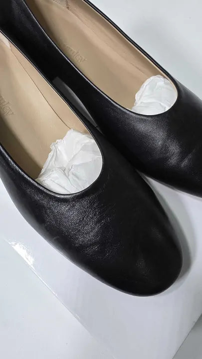 Russell & Bromley - Women's Black Honeyburge Leather Heeled Shoes Size: Uk 5