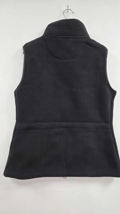 Joules Heritage Black Regular Fleece Gilet Size: Uk 12