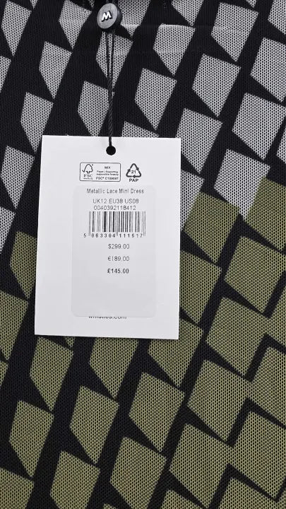 Whistles Abstract Dress Size: Uk 14