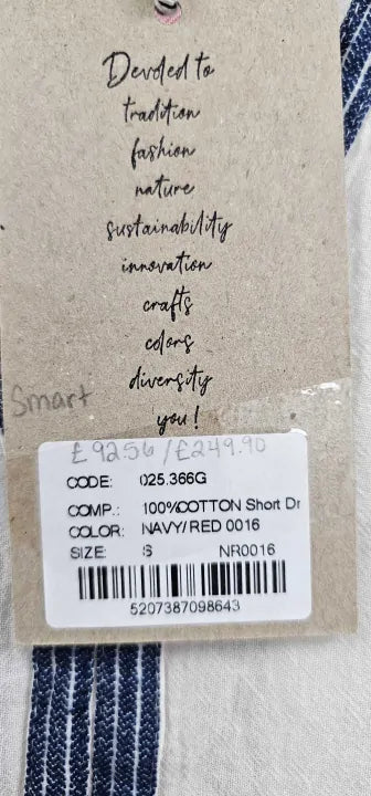 Devotion - Smart Dress - Navy-red Size: S