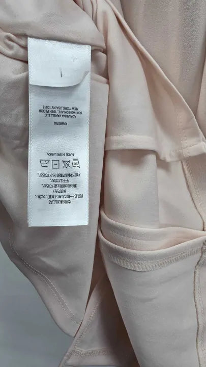 Adrianna Papell - Pale Pink Bell Sleeve Tie Front Dress - Pink Size: Uk 16