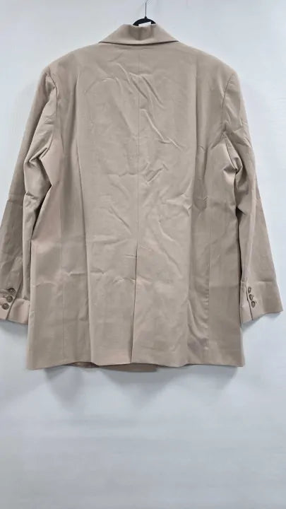 7 For All Mankind - Pink Wool Blend Double Breasted Blazer - Pink Size: M