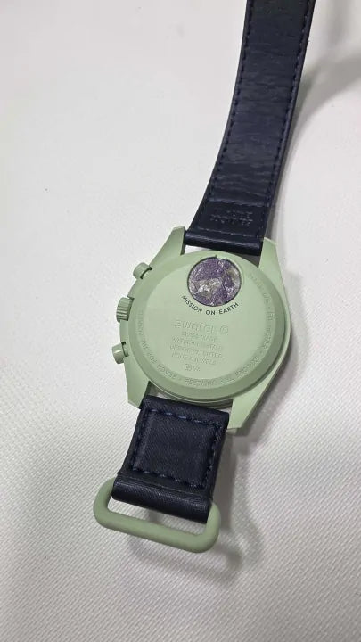 Swatch X Omega Bioceramic Moonswatch Mission To Earth Size: -