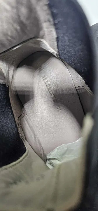 All Saints - Grey Creed Suede Chelsea Boots - Black Size: Uk7