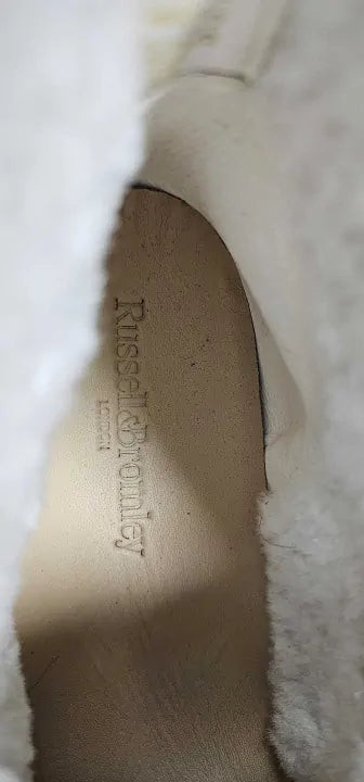 Russell & Bromley - Women's Brown Snug Ankle Boots - Beige Size: Eu41