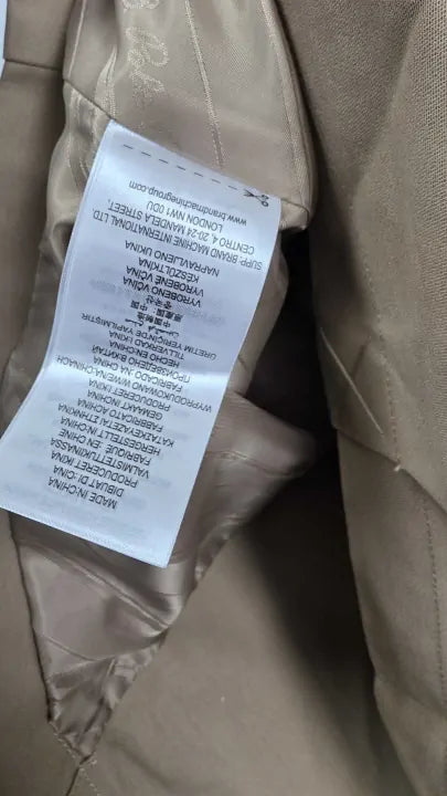 U.s. Polo Assn. - Camel Cotton Trench Coat - Brown Size: L