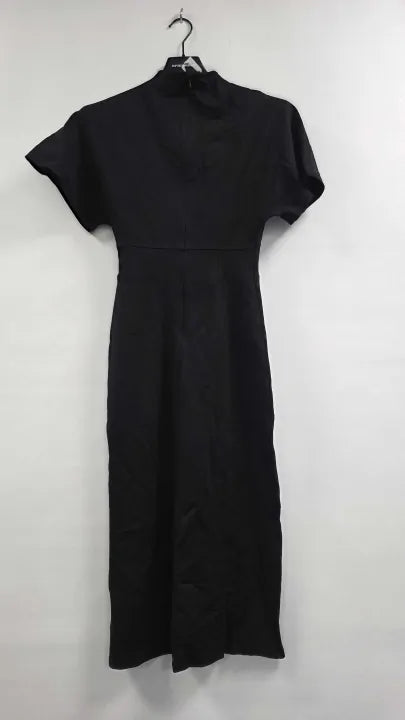 Ro&zo Ponte Corset Waist Dress, Black Size: Uk 8