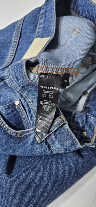 Barrel Leg , High Rise , Ankle Length , Non Stretch Size: Uk30