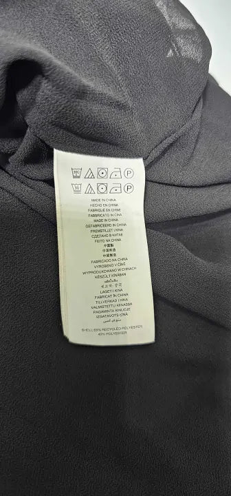 Michael Kors-mf2818z7r3 001-M-black-black Chain Belt Frill Detail Mini Dress-black Size: M