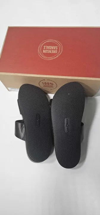 Grenson - Women's Dark Brown Flora Double Buckle Flat Sandal - Brown Size: Uk5