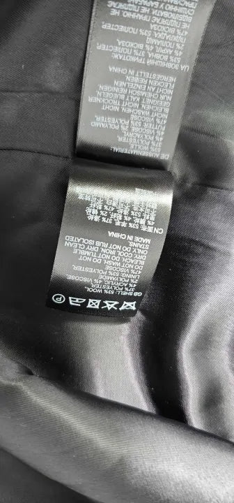 Reiss - Black Bridget Oversized Wool Blend Coat - Black Size: Uk 8