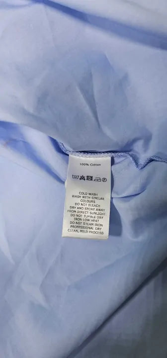 N°· Eleven - Blue Cotton Shirt - Blue Size: Uk 14