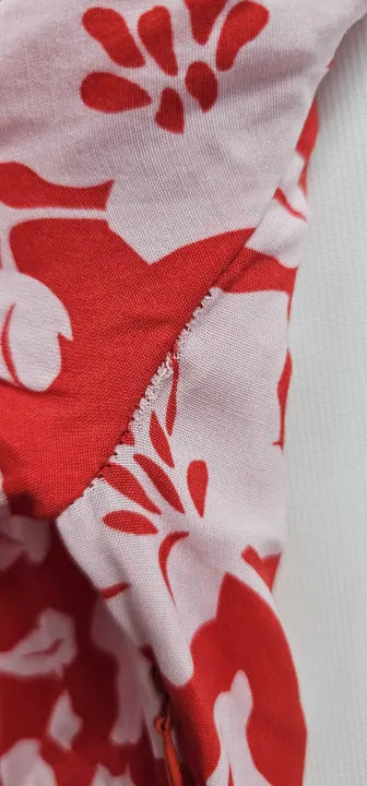 Hobbs London - Red Allison Printed Dress - Red Size: Uk 10