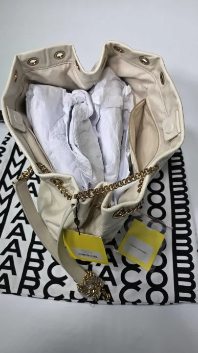 Marc Jacobs - Cream The Large Cloud Chain Sack Bag Size: *